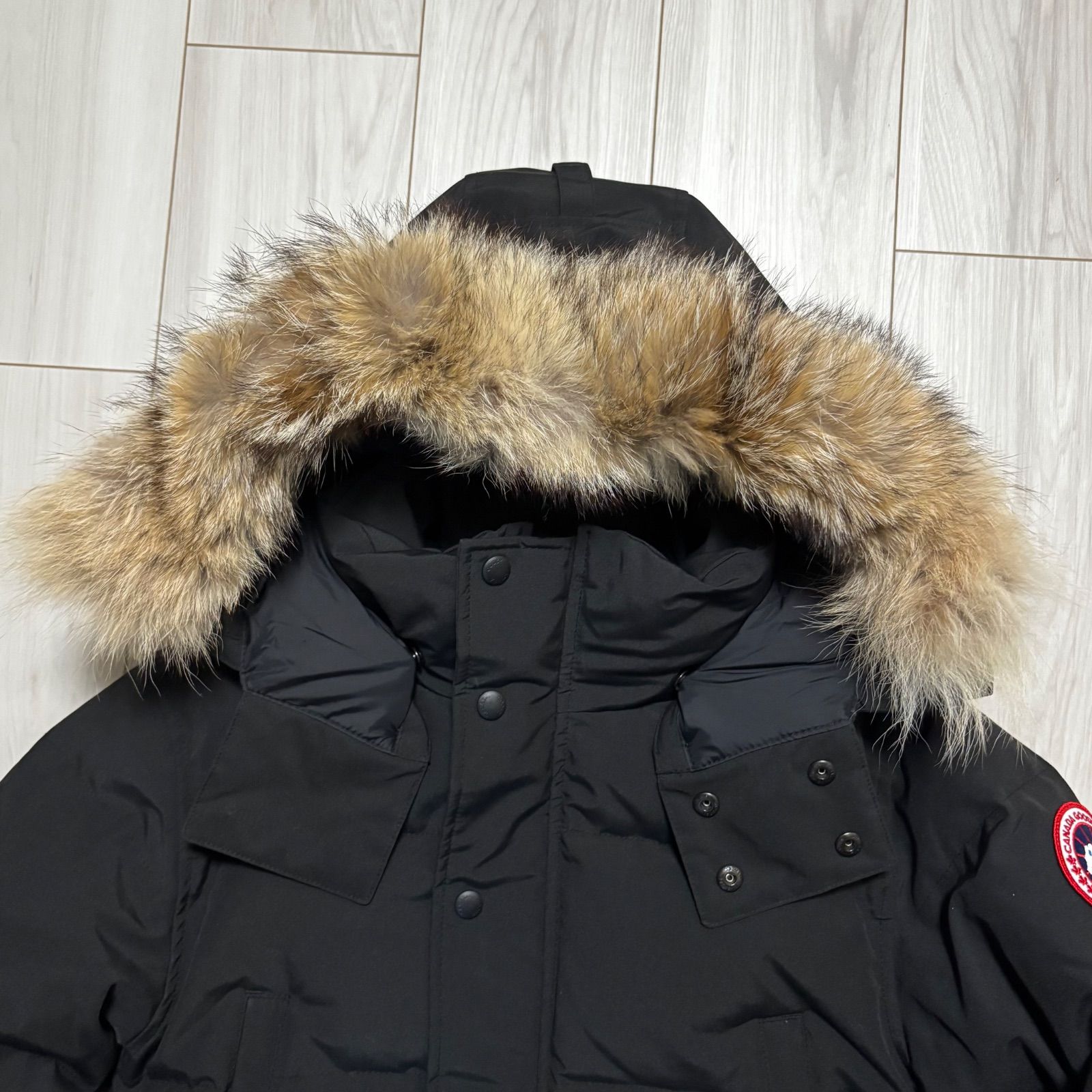 カナダグース ウィンダムパーカ メンズM 黒 ブラック ダウン 3808ma