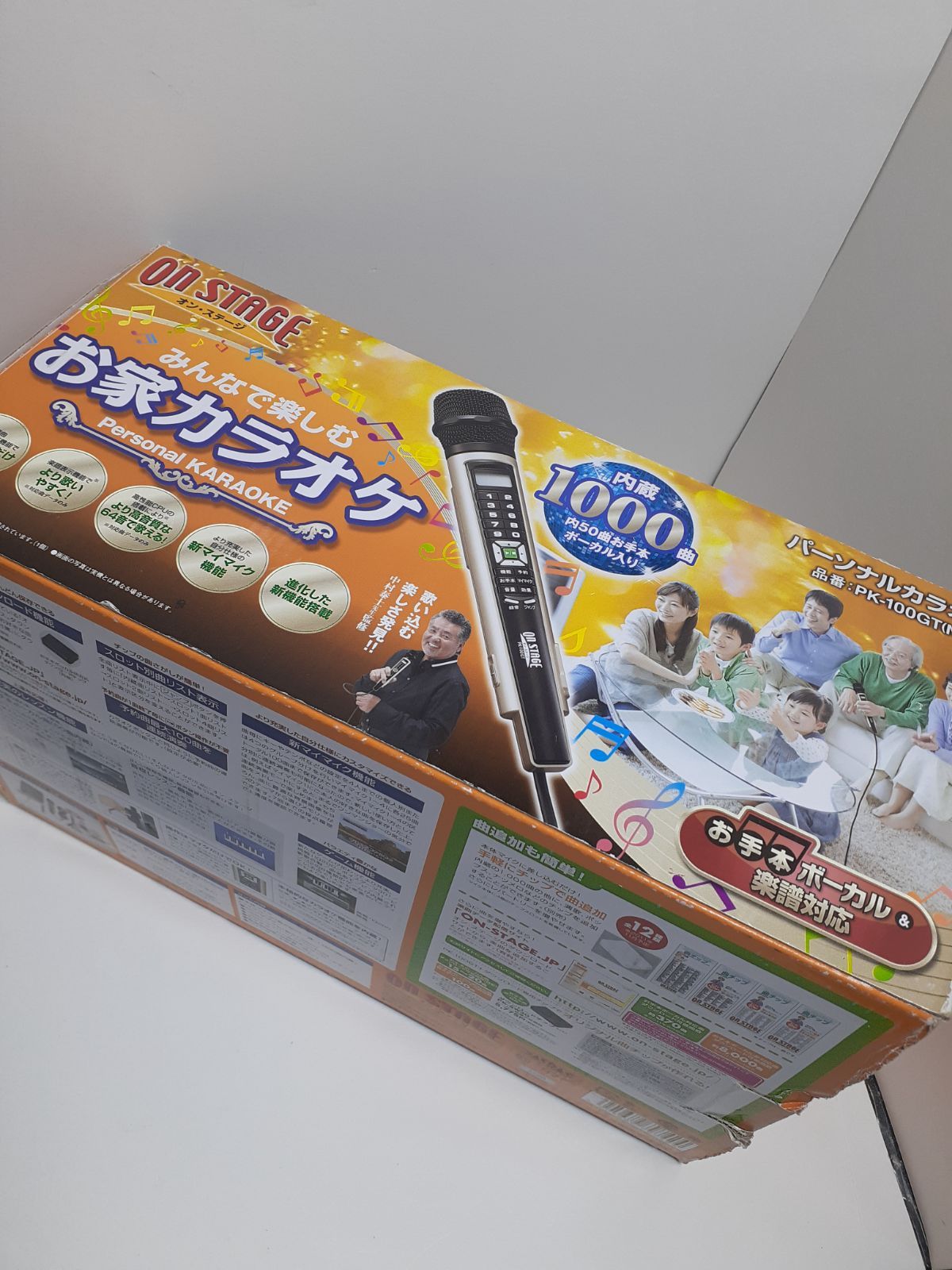 ON STAGE カラオケセット パーソナルカラオケ PK-100GT N ゴールド