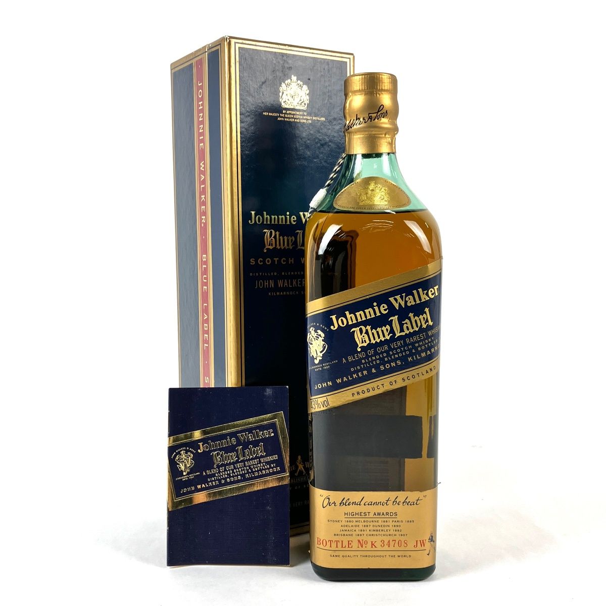 ジョニーウォーカー JOHNNIE WALKER ブルーラベル 750ml スコッチ