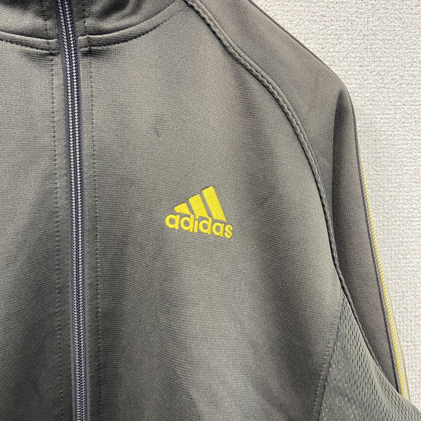 adidas トラックジャケット ジャージ アディダス 古着 USED - adidas×黒タグ個性的 S リブ Track used 7AS4adidasトラックジャケット 90s~ マルチカラー 三本線