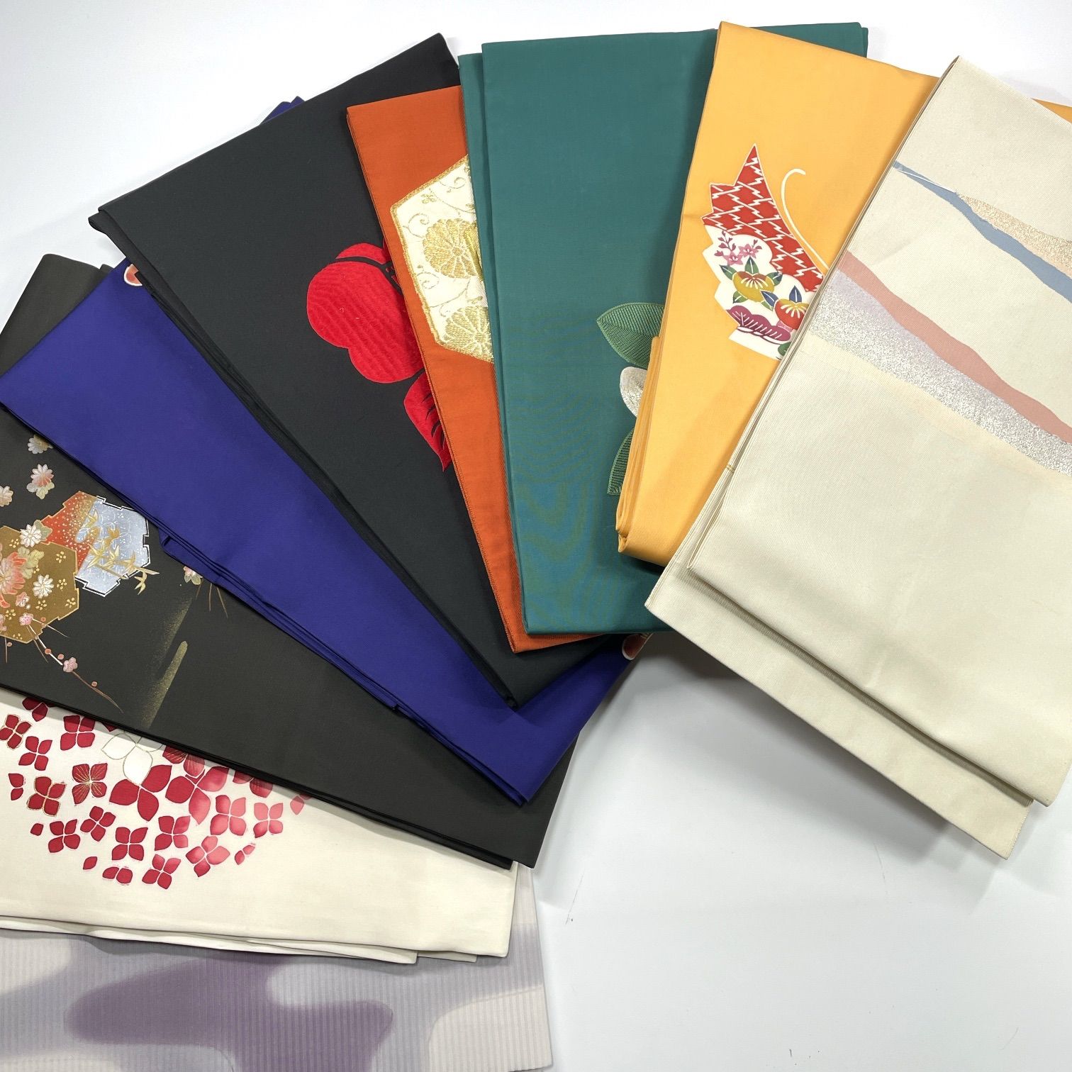 名古屋帯 9枚 正絹 帯おまとめ売り 同梱購入歓迎 リメイク用 着付け