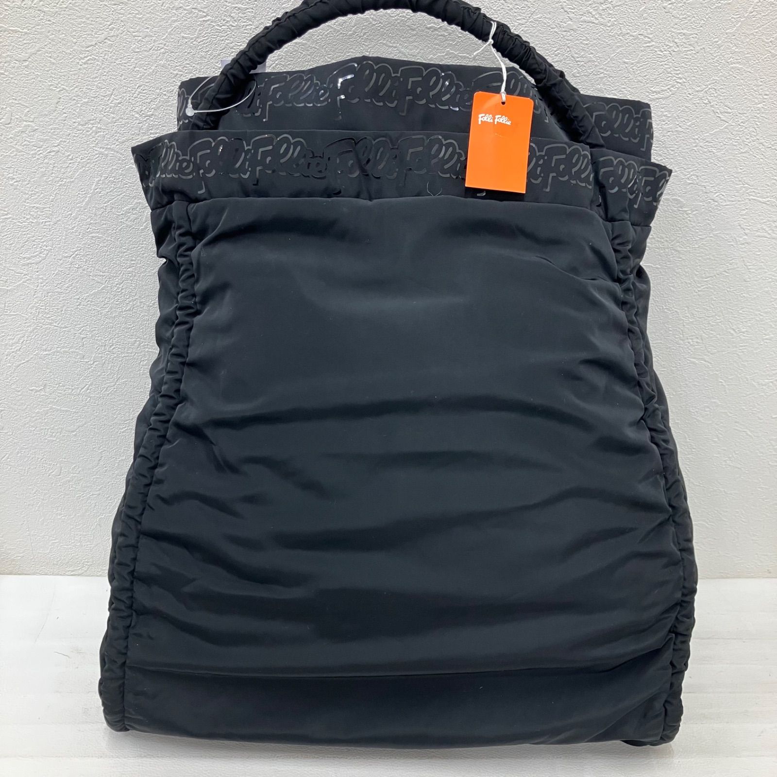 7728 良品 Folli Follie フォリフォリ トートバッグ 無地 ロゴ 