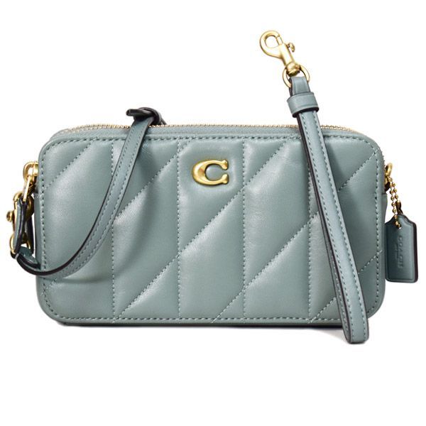 コーチ バッグ COACH レザー キルティング キラ ピロー ダブルジップ 
