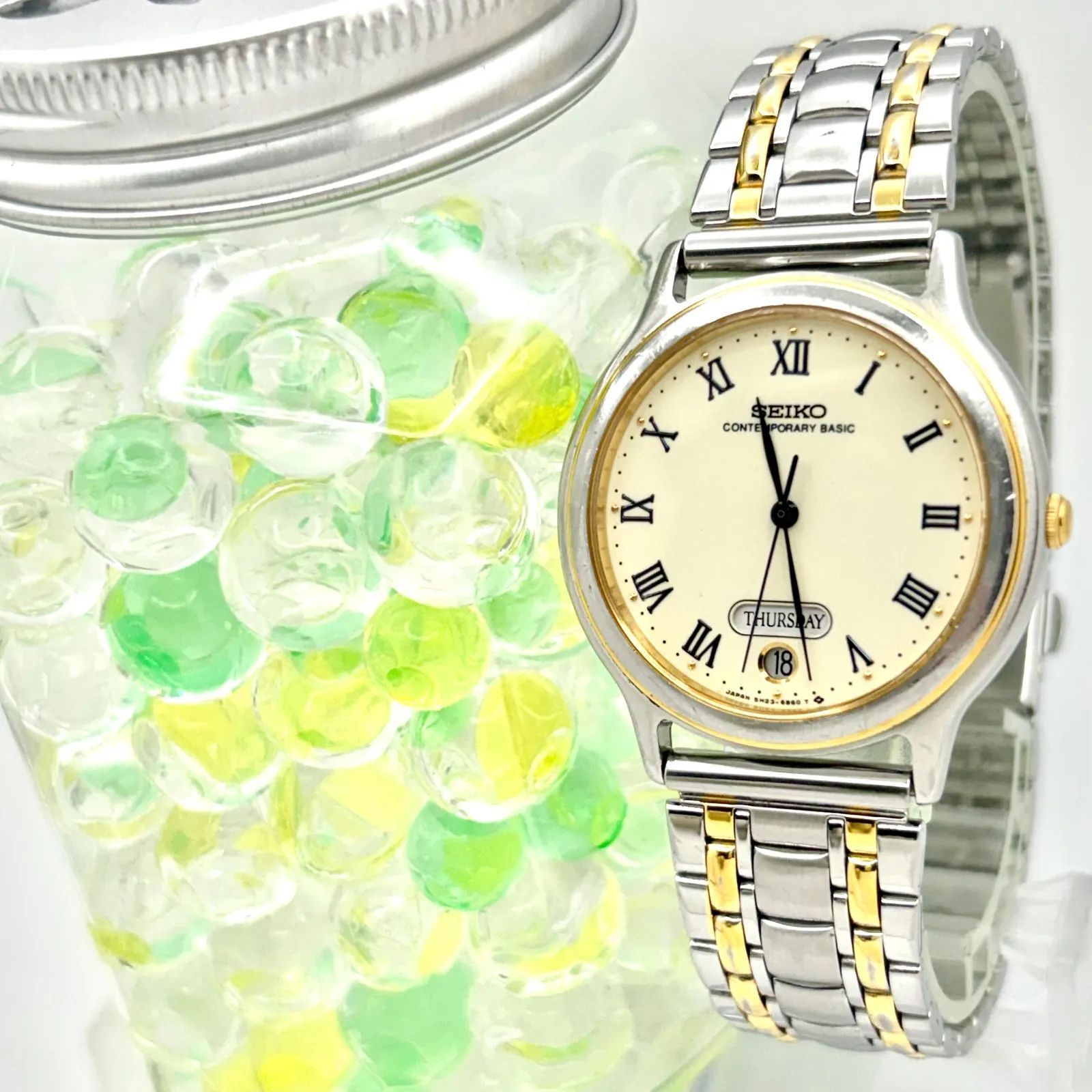 新品電池】SEIKO セイコー CONTEMPORARY コンテンポラリー メンズ