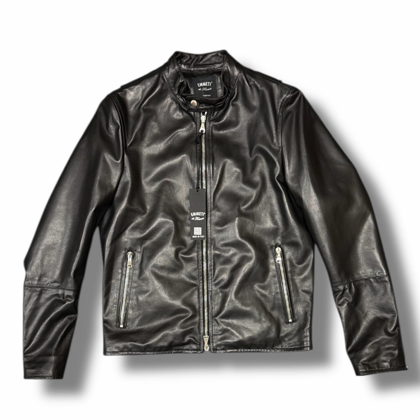 ◆新品◆EMMETI◆KELSO／ケルソ◆ライダース◆羊革◆46◆国内正規品 国内正規 未使用 EMMETI KELSO SP LAMB SKIN ケルソ ラムレザー