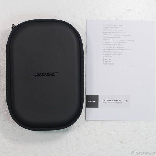 【訳あり】Bose QuietComfort 35 II ブラック Bose QuietComfort 35 Wireless Noise Cancelling Headphones Black