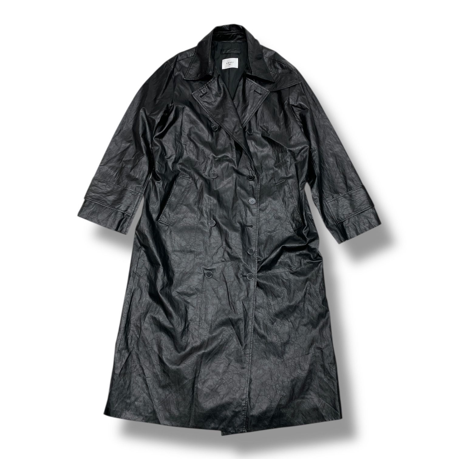 美品 AMERI VINTAGE アメリヴィンテージ SYNTHETIC LEATHER TRENCH