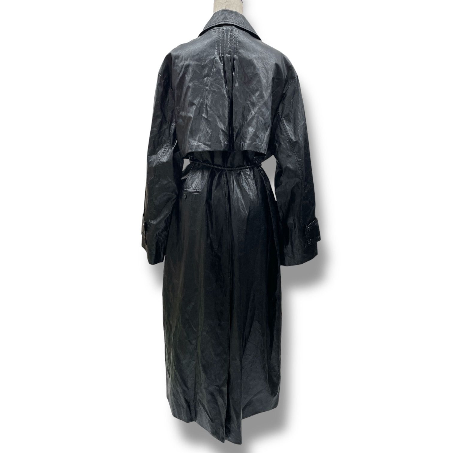 美品 AMERI VINTAGE アメリヴィンテージ SYNTHETIC LEATHER TRENCH