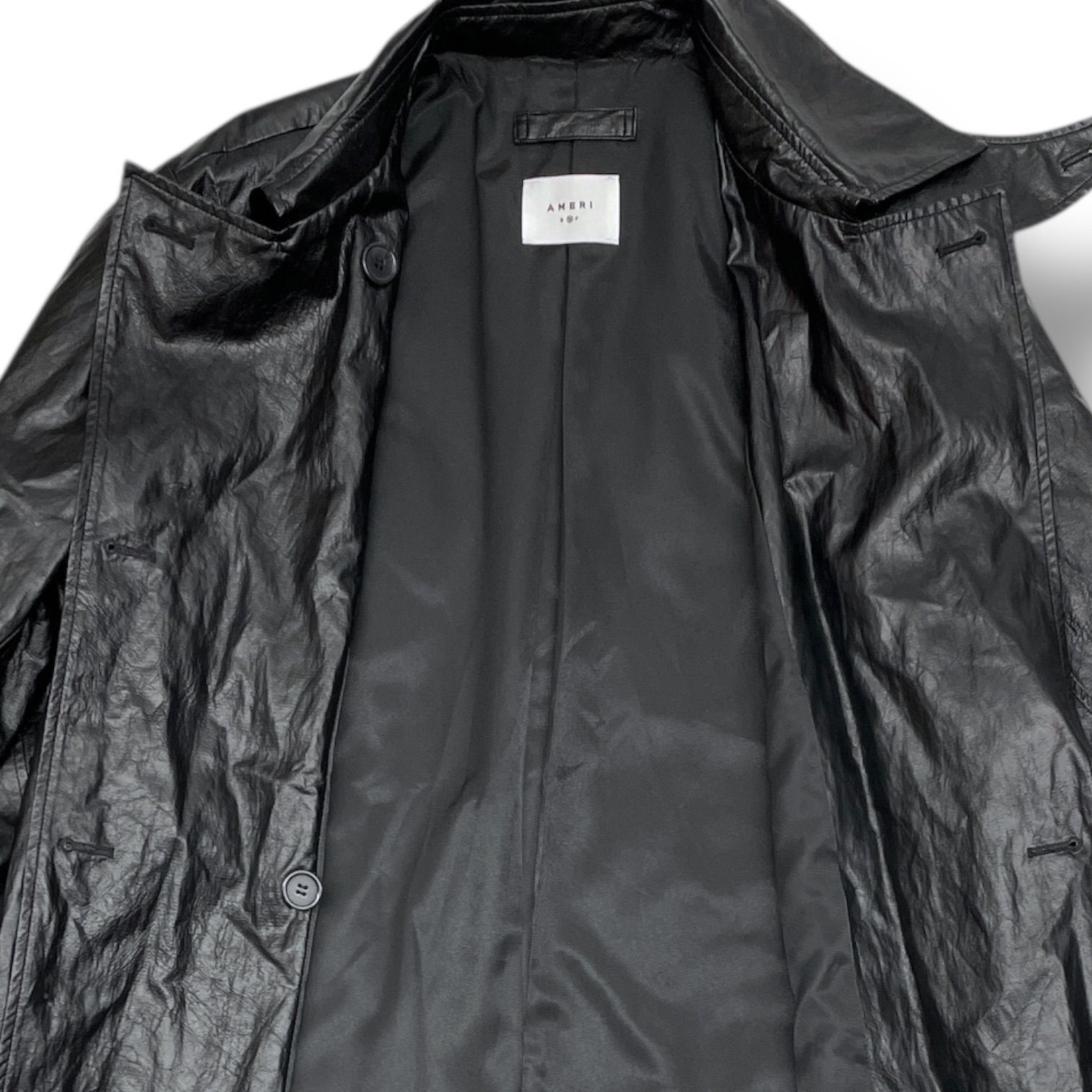 美品 AMERI VINTAGE アメリヴィンテージ SYNTHETIC LEATHER TRENCH