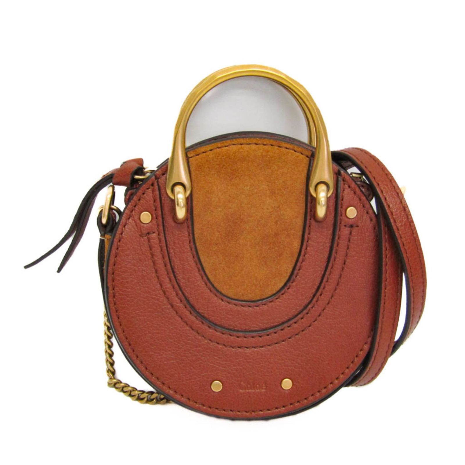 Chloe クロエ　ピクシー　ハンドバッグ　スウェードレザー　ゴールド金具 Chloe クロエピクシーハンドバッグスウェードレザーゴールド金具