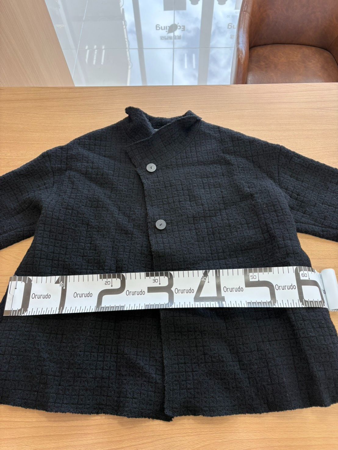 EL6】ヨーガンレール JURGEN LEHL コート ミドル ショート 黒 ブラック