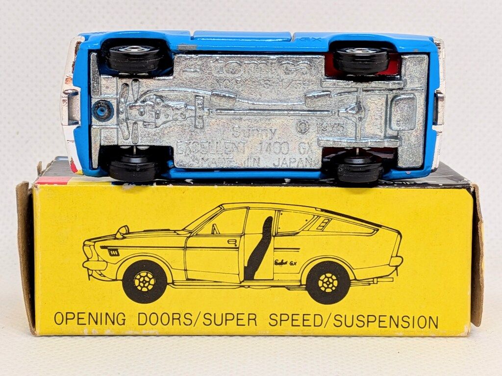 トミー トミカ黒箱日本製 ニッサンサニーエクセレント1400GX/青 1H 8-2