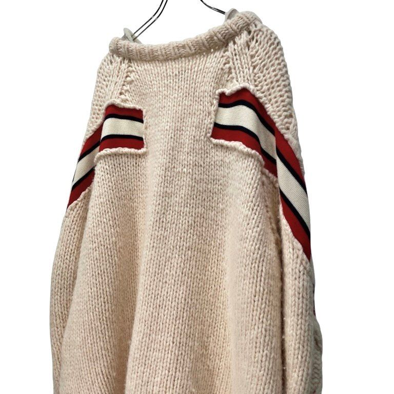 FACETASM 17AW RIB HAND KNIT SWEATER ショルダーラインサイドジップ