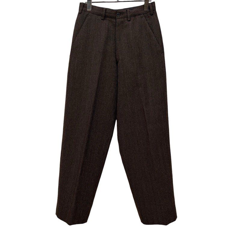 【Y's for men】80s ウールモッサ スラックスパンツ S Y's for men ウールヘリンボーンツイードパンツ スラックス トラウザー