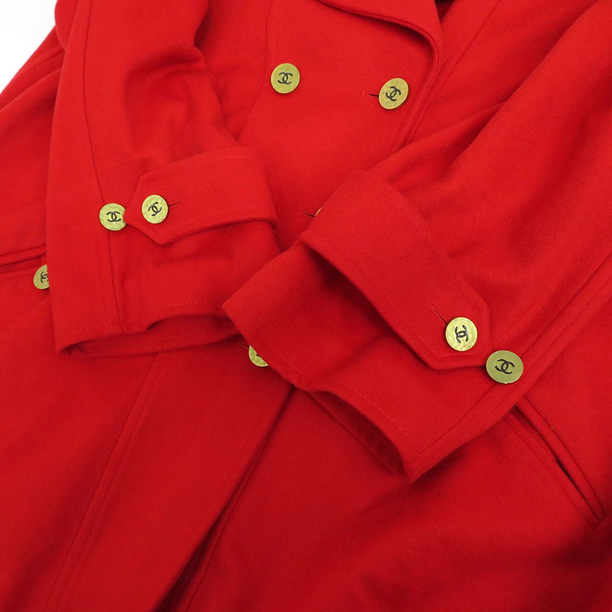 シャネル ココマーク ヴィンテージ カシミヤ ロング コート