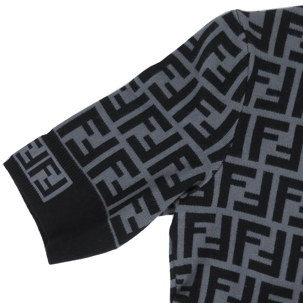 フェンディ ズッカ柄 ニット 半袖 ワンピース FZD753 A5QG レディース