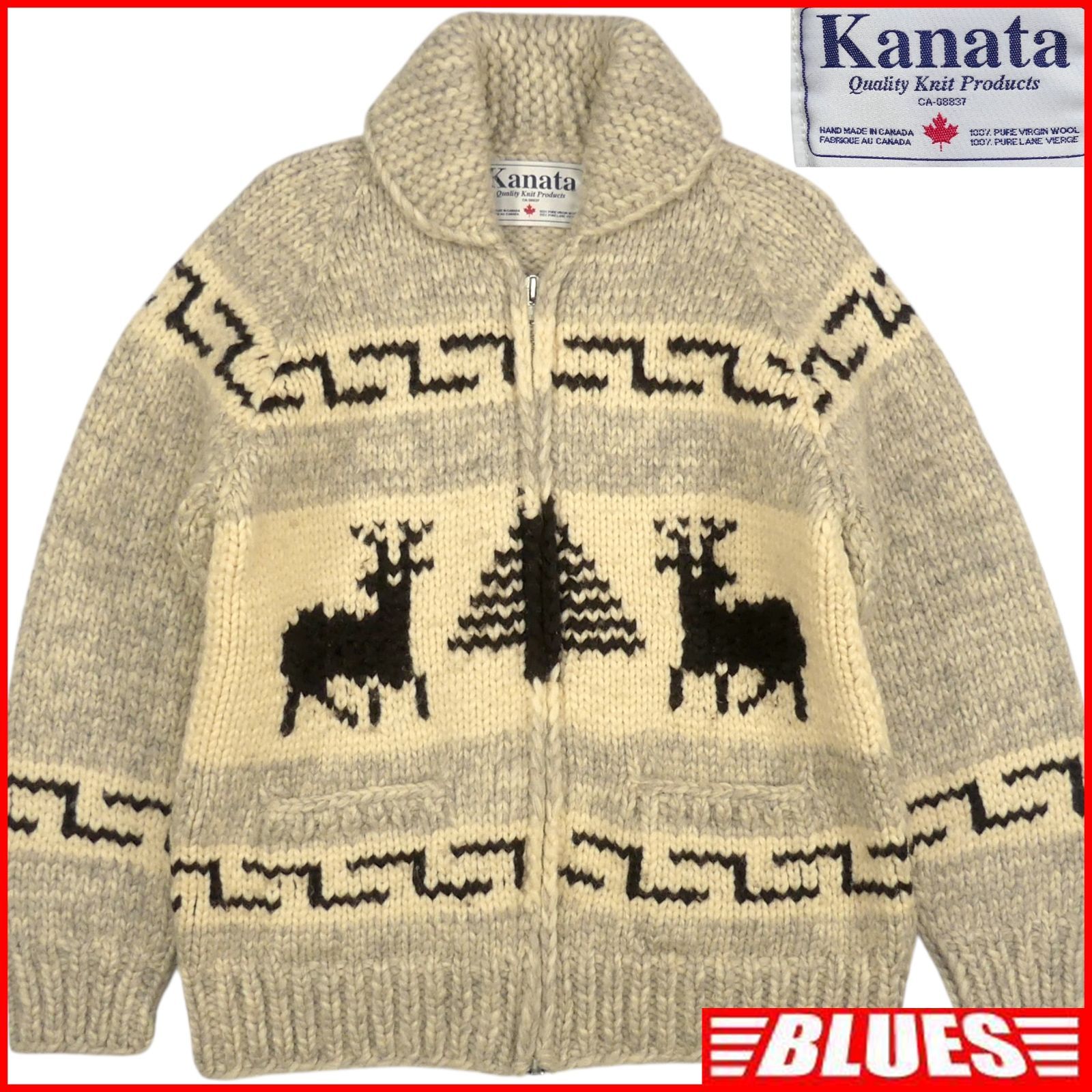 カウチンセーター カナダ製 カナタ インポートグッズ - カウチン 
