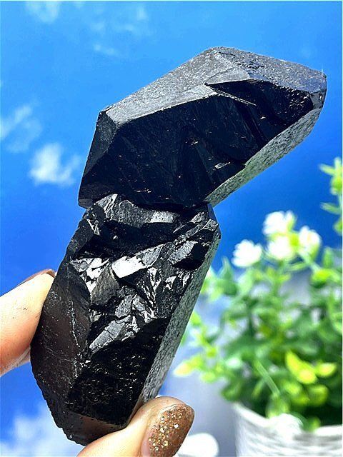 AAA級【魔除け】◇天然モリオン(黒水晶）クラスターB88C6/34C33D