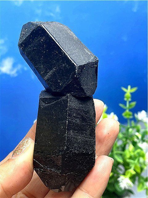 AAA級【魔除け】◇天然モリオン(黒水晶）クラスターB88C6/34C33D