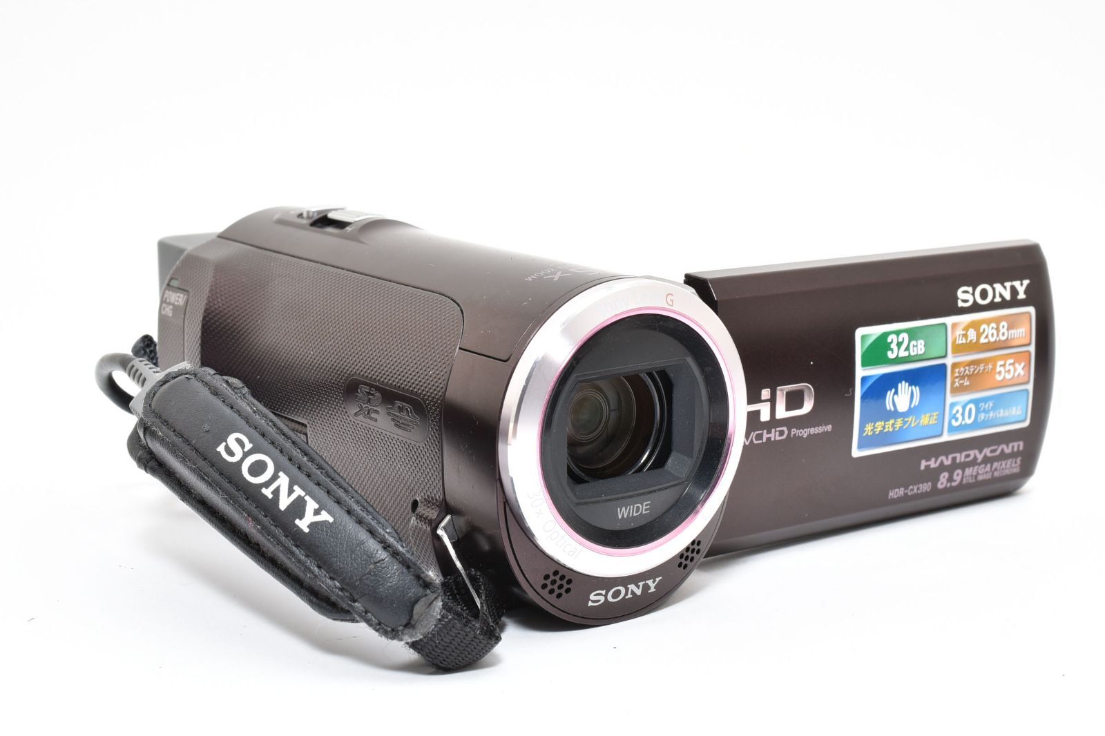□ 良品 □ ソニー SONY HDR-CX390 ブラウン HANDYCAM デジタル ビデオ