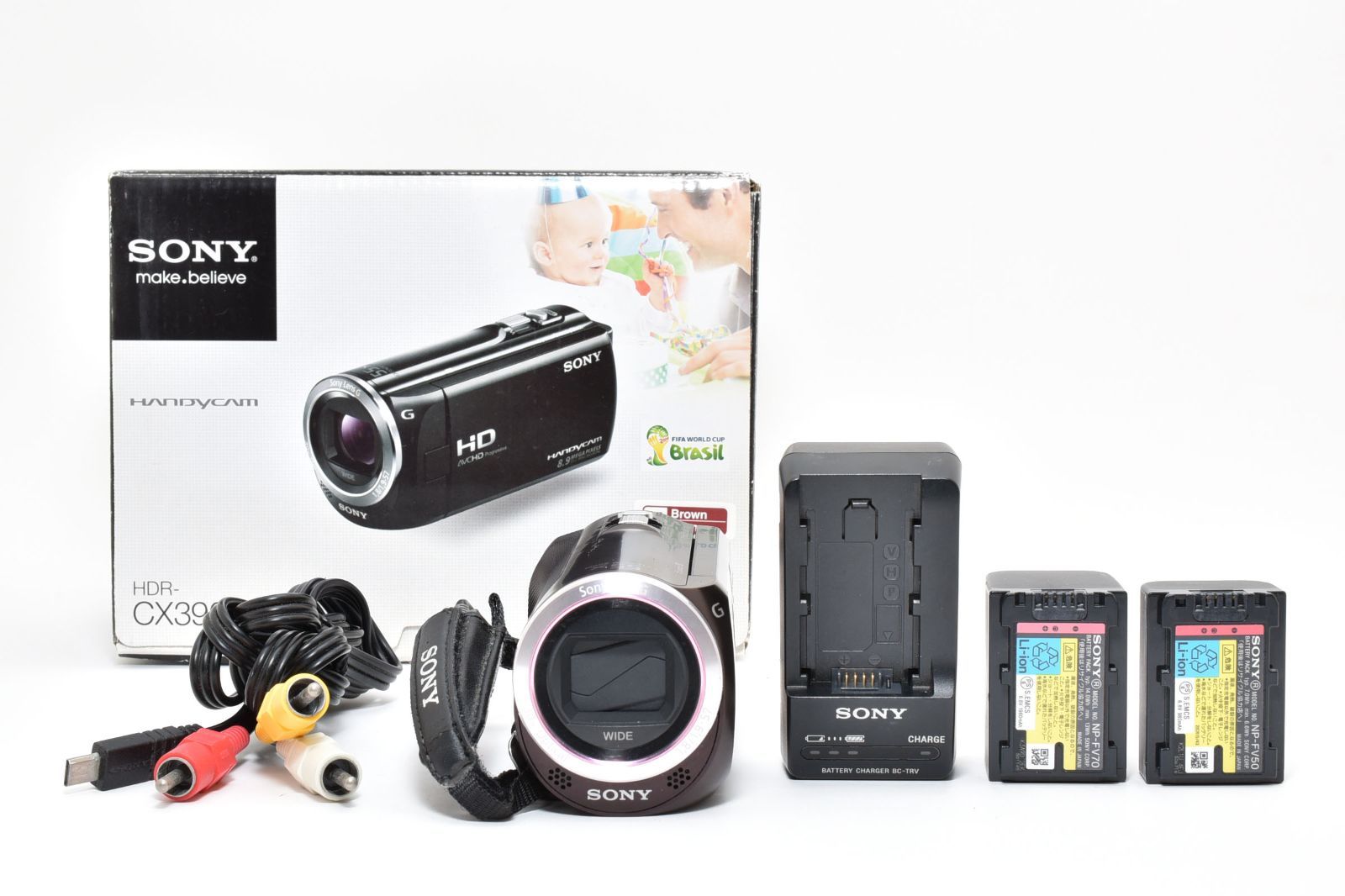 □ 良品 □ ソニー SONY HDR-CX390 ブラウン HANDYCAM デジタル ビデオ