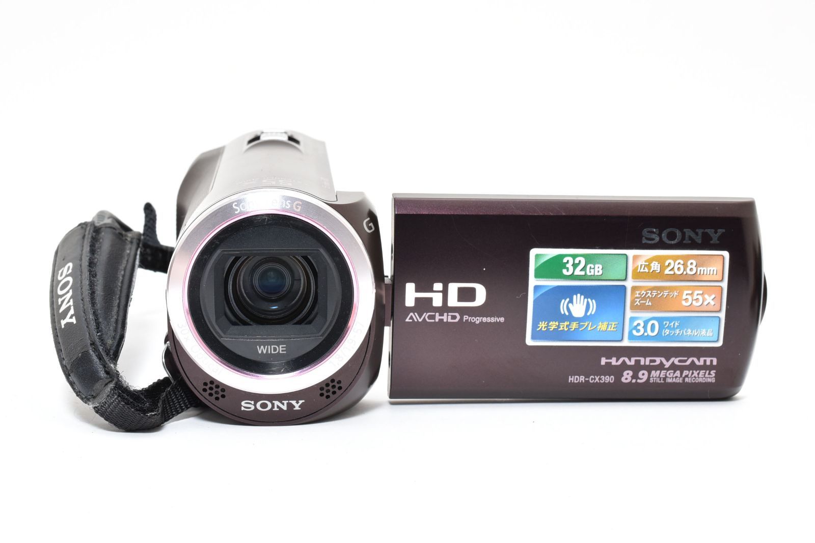 □ 良品 □ ソニー SONY HDR-CX390 ブラウン HANDYCAM デジタル ビデオ