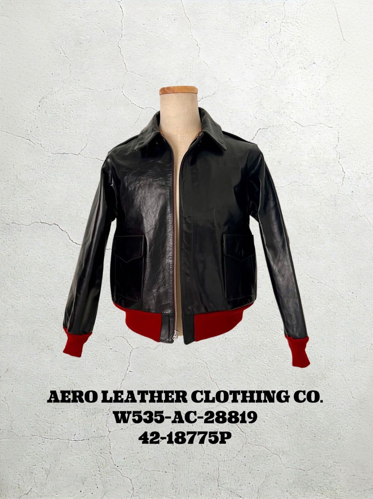 実名復刻 赤リブ A−2 フライトジャケット 馬革 M - メルカリ