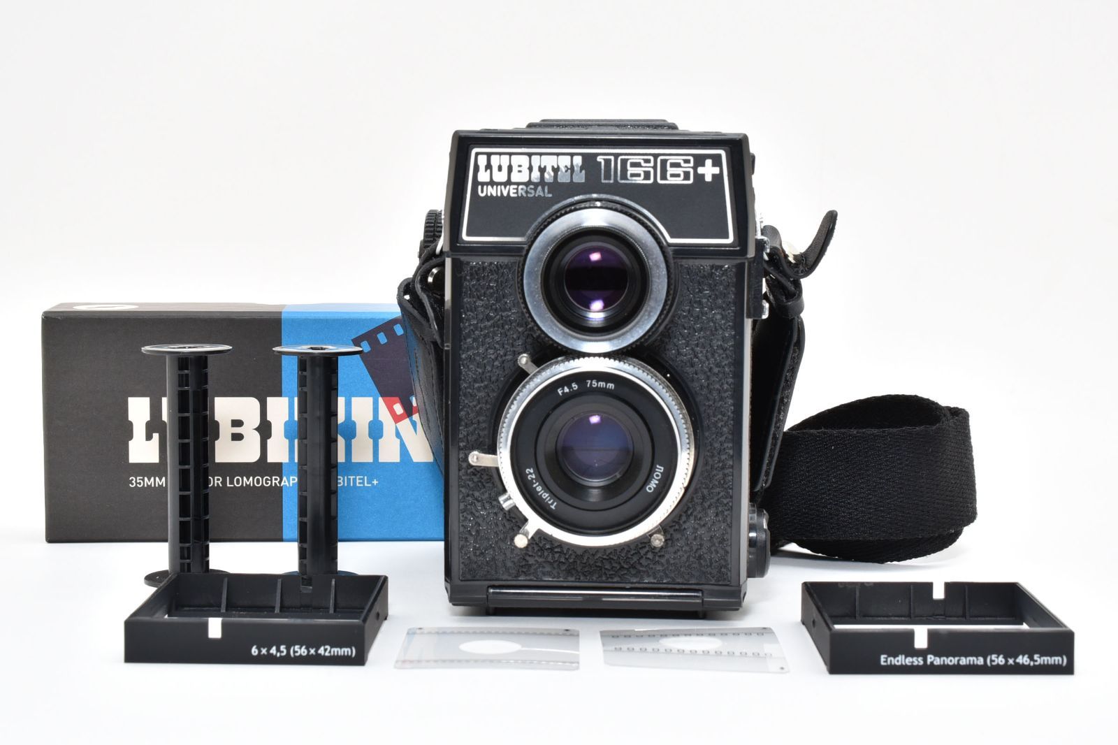 ロモ LOMO LUBITEL 166+ 二眼レフ ＋ LUBIKIN 35MM SET FOR LOMOGRAPHY