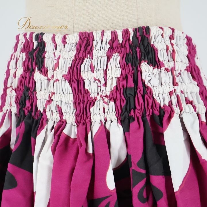 フラダンス 衣装 パウスカート アロハスタンダード パープル系 ALOHA