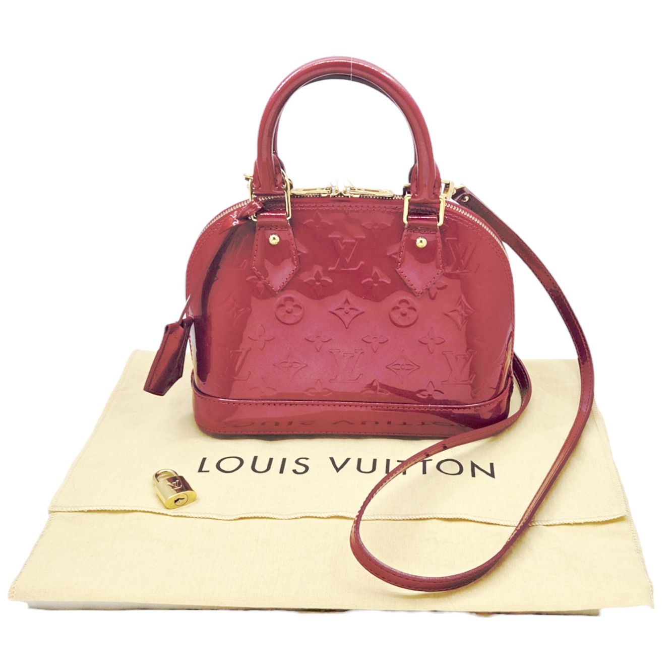 LOUIS VUITTON ルイ ヴィトン モノグラム ヴェルニ アルマBB