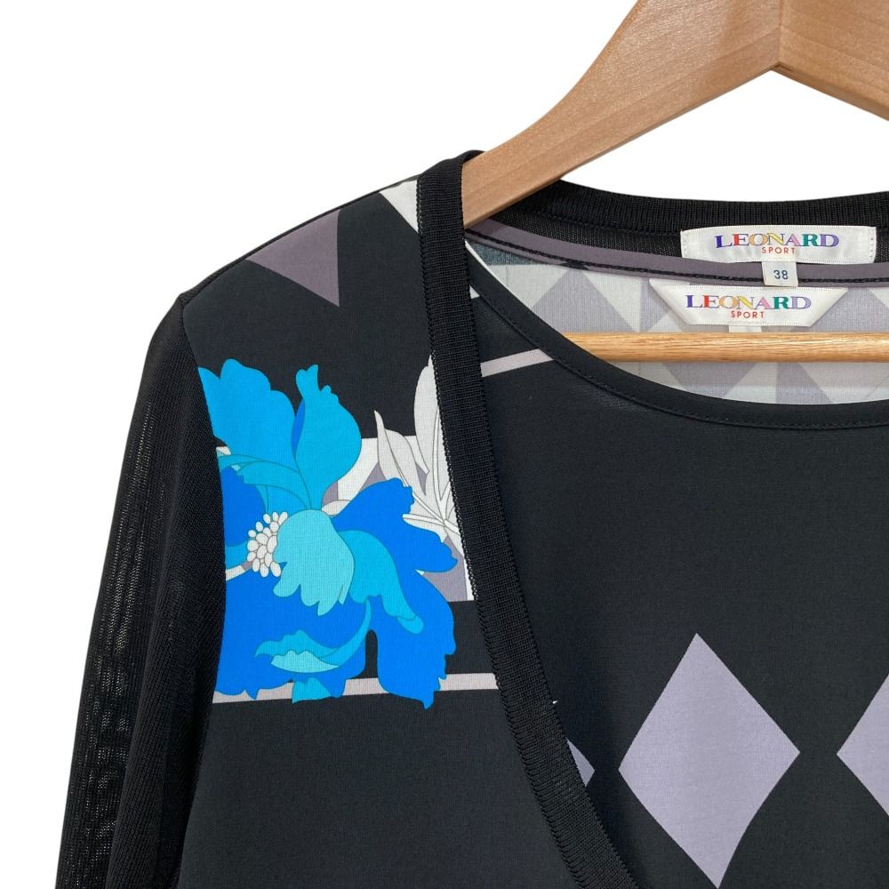 良品 LEONARD SPORT レオナールスポーツ フラワープリント トップス+