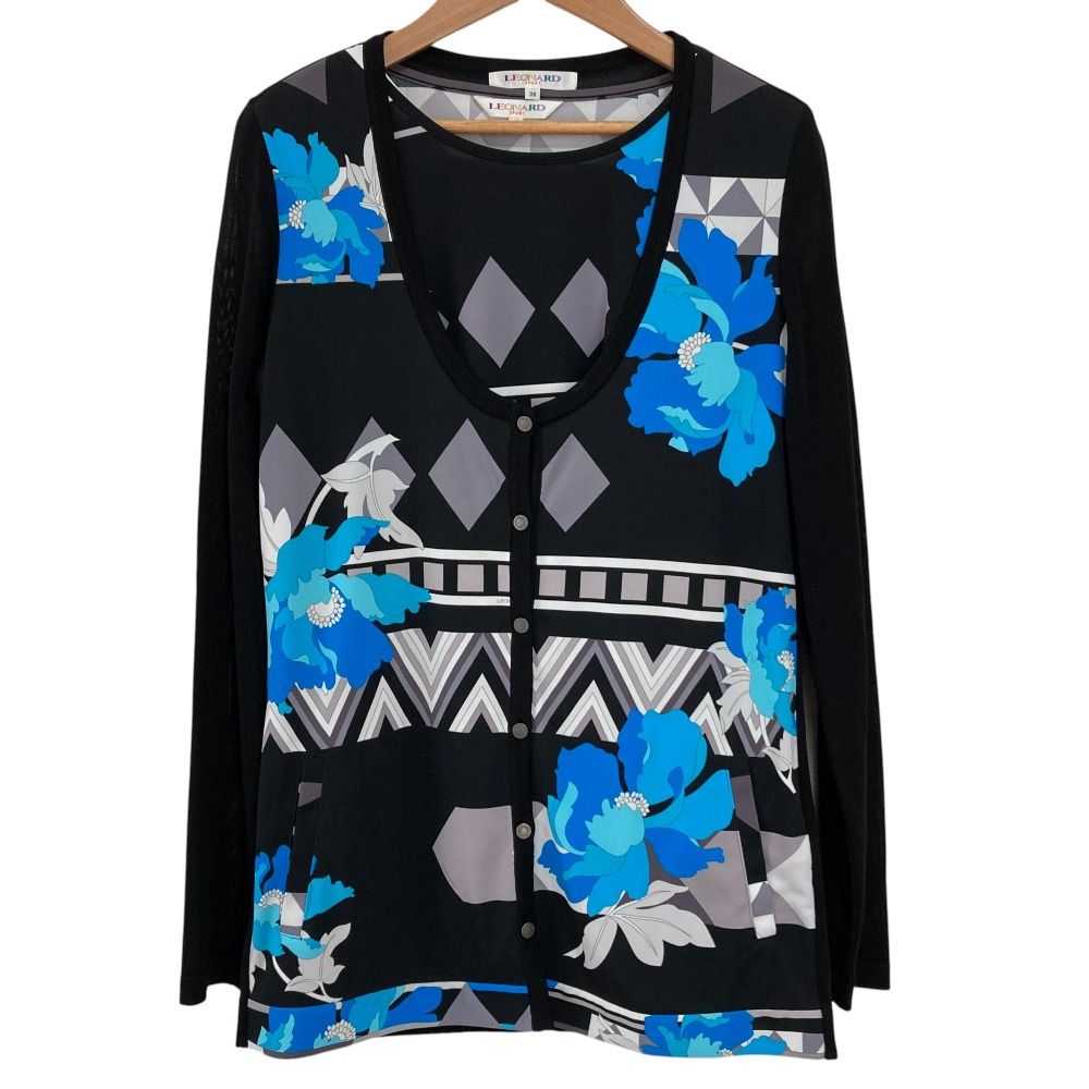 良品 LEONARD SPORT レオナールスポーツ フラワープリント トップス+