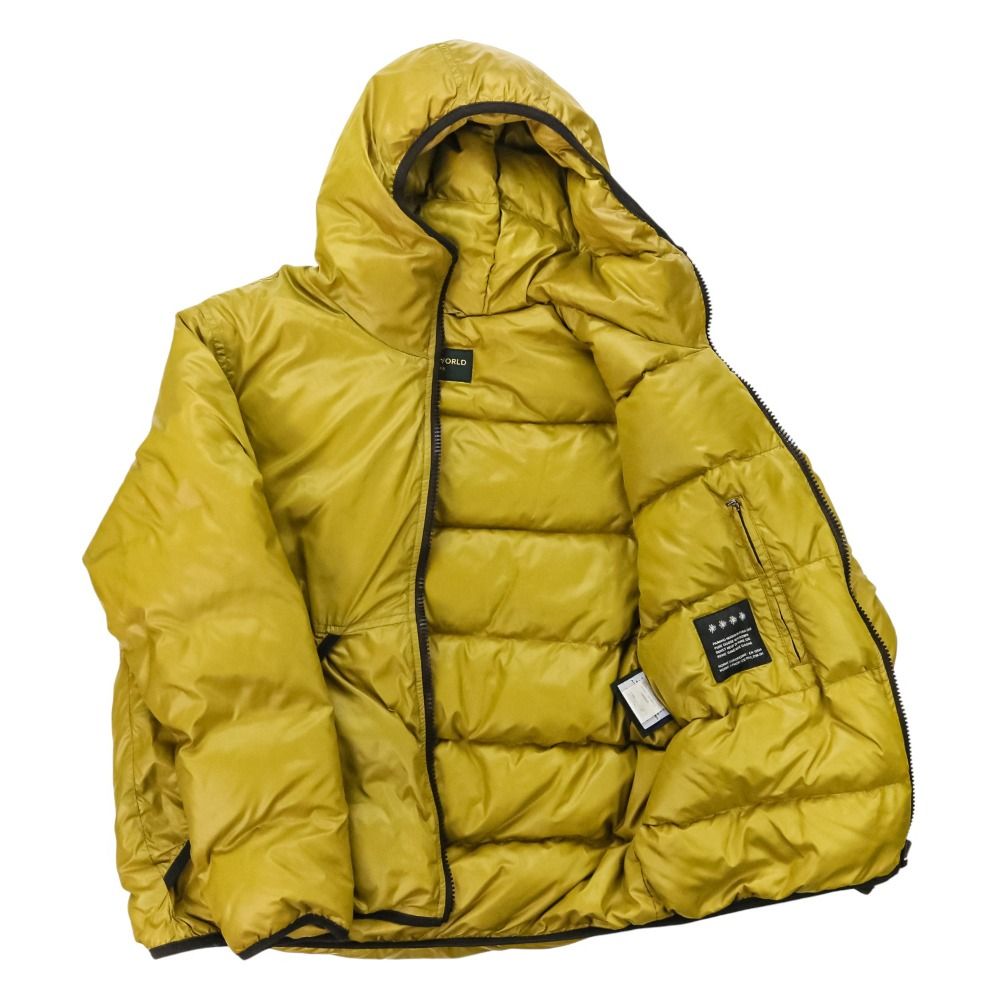 【お値下げ】美品 HUNTING WORLD フーデッド ダウンジャケット 50 良品 HUNTING WORLD DUVETICA ハンティングワールド デュベティカ