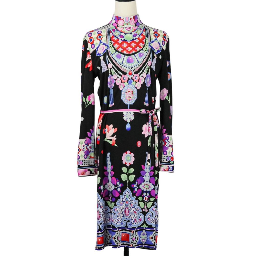 美品 LEONARD PARIS レオナールパリ ジュエリー フラワープリント