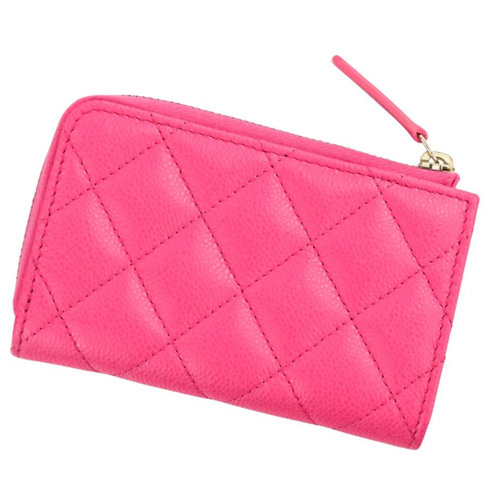 【良品】シャネル キーケース マトラッセ キャビアスキン ピンク CHANEL 新品同様 CHANEL シャネル タイムレスクラシック マトラッセ キャビア