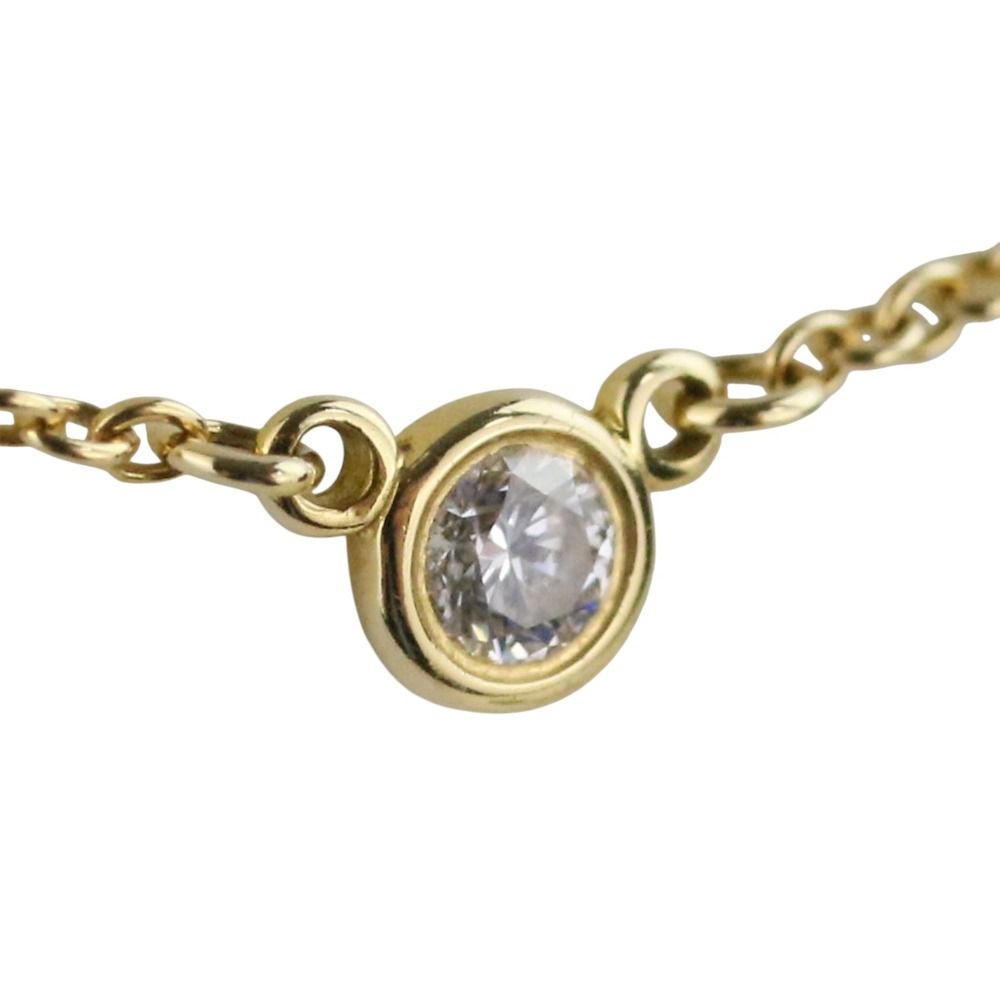 美品 Tiffany& Co. ティファニー 750 K18 バイザヤード 1Pダイヤモンド