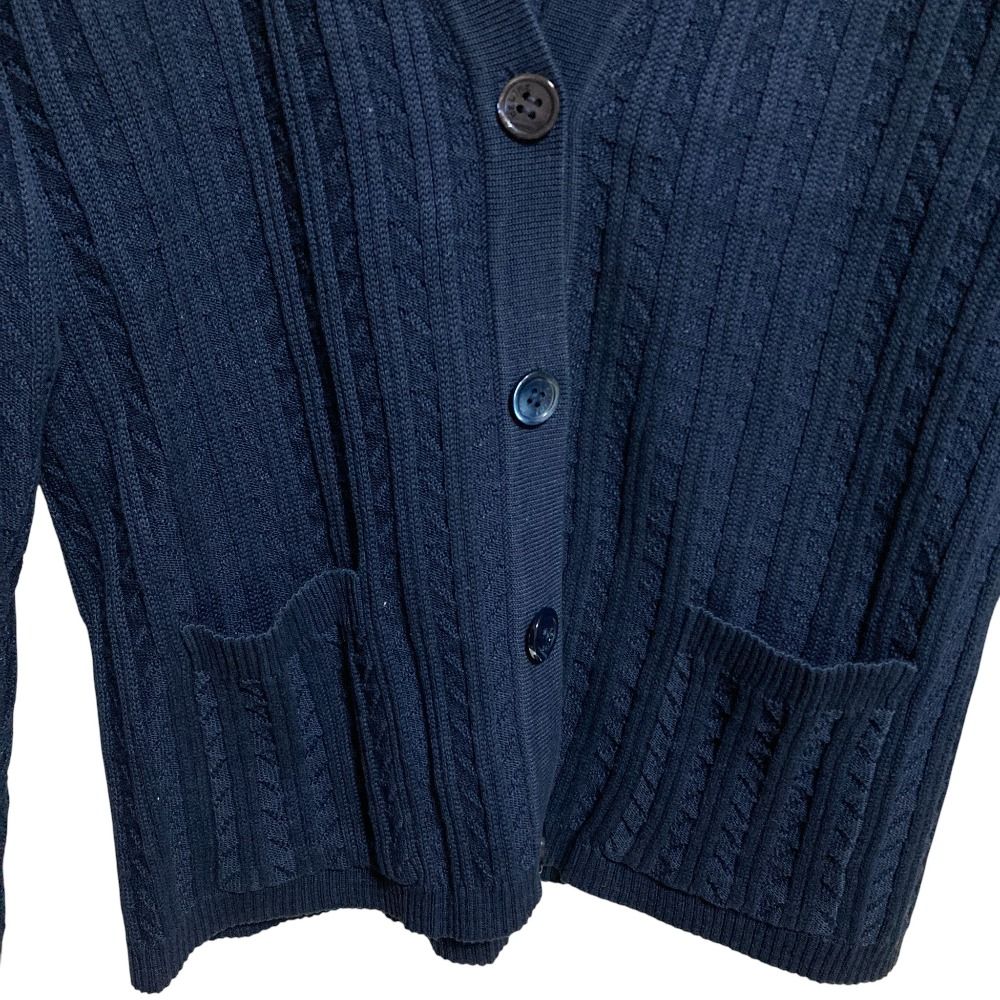 CELINE セリーヌ ヴィンテージ ケーブルニットカーディガン ネイビー