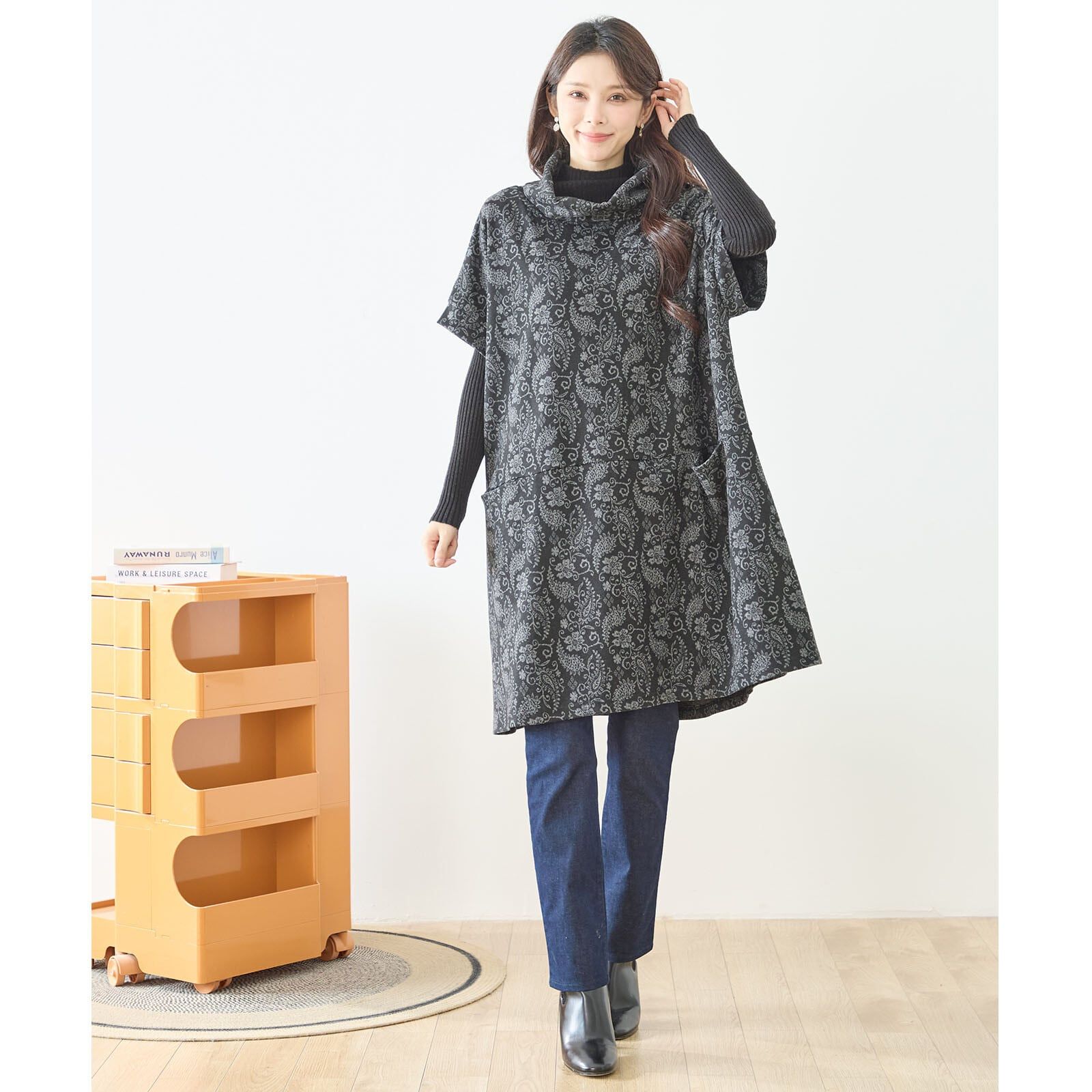新品 TRUBE クラシック ペイズリー チュニック 【M〜L】(N83-235 