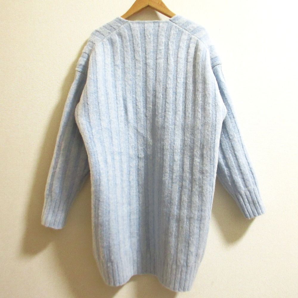 良品 CELINE セリーヌ フィービー期 Vネックワイドリブ ニットミニ