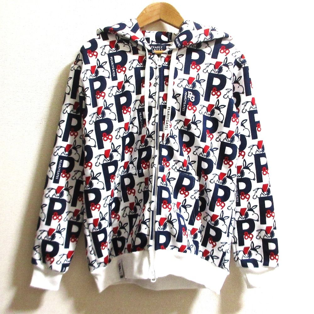 新品同様 PEARLY GATES パーリーゲイツ PEANUTS 裏起毛 ジップパーカー