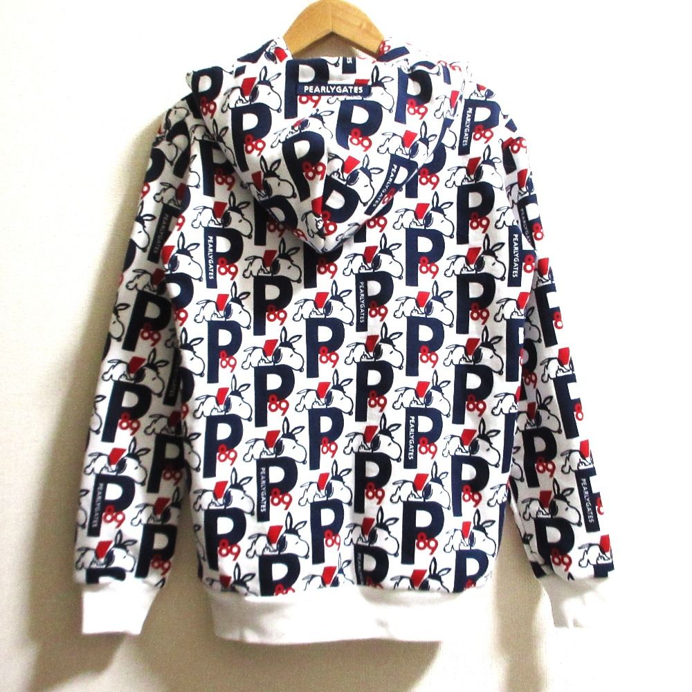 新品同様 PEARLY GATES パーリーゲイツ PEANUTS 裏起毛 ジップパーカー