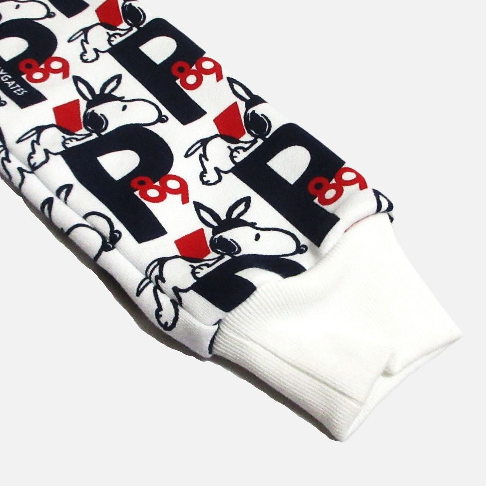 新品同様 PEARLY GATES パーリーゲイツ PEANUTS 裏起毛 ジップパーカー