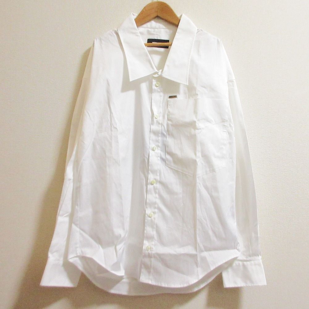 DSQUARED ディースクエアード ブラウス レディース 【古着】【中古】 新品同様 23SS DSQUARED2 ディースクエアード オーバーサイズ ロング