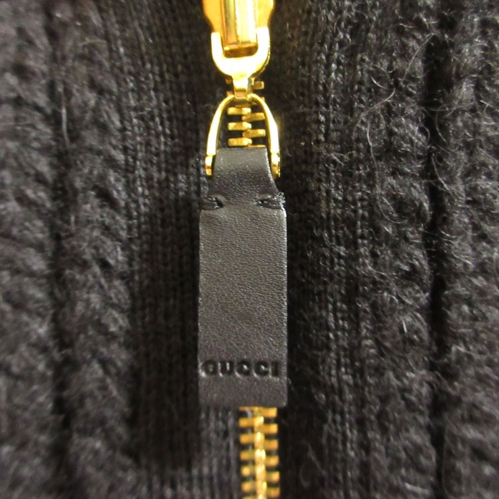 美品 GUCCI グッチ アルパカウール フリンジ ショップ ニットポンチョ