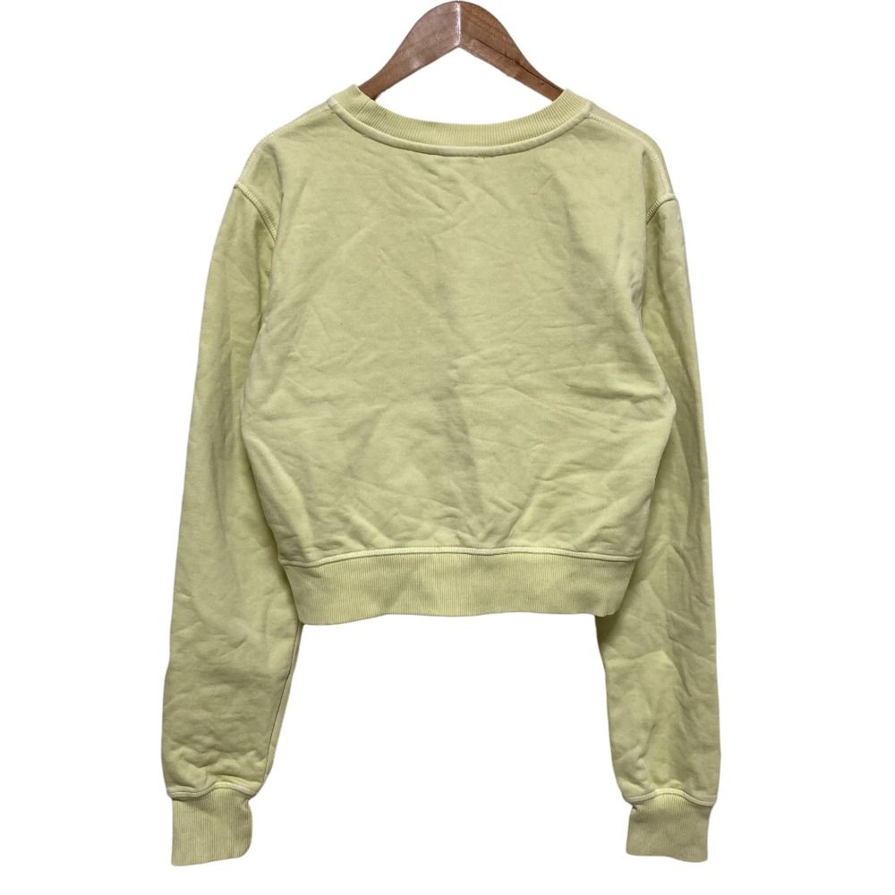 美品 DIESEL ディーゼル プリント クロップド スウェット トレーナー