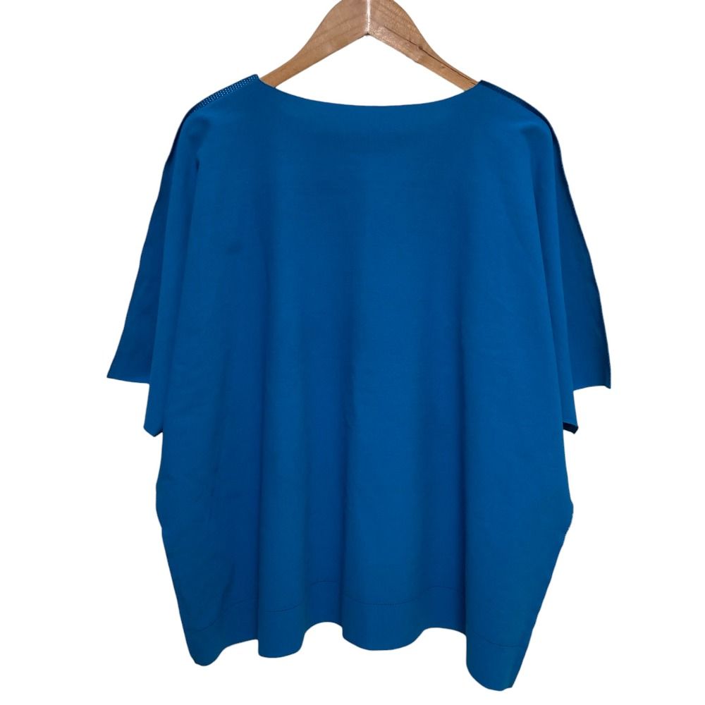美品 ISSEY MIYAKE me A-POC INSIDE イッセイミヤケ ドルマンカットソー MI92KK536 ブルー レディース 古着 中古 USED 美品 ISSEY MIYAKE me A-POC INSIDE イッセイミヤケ ドルマン