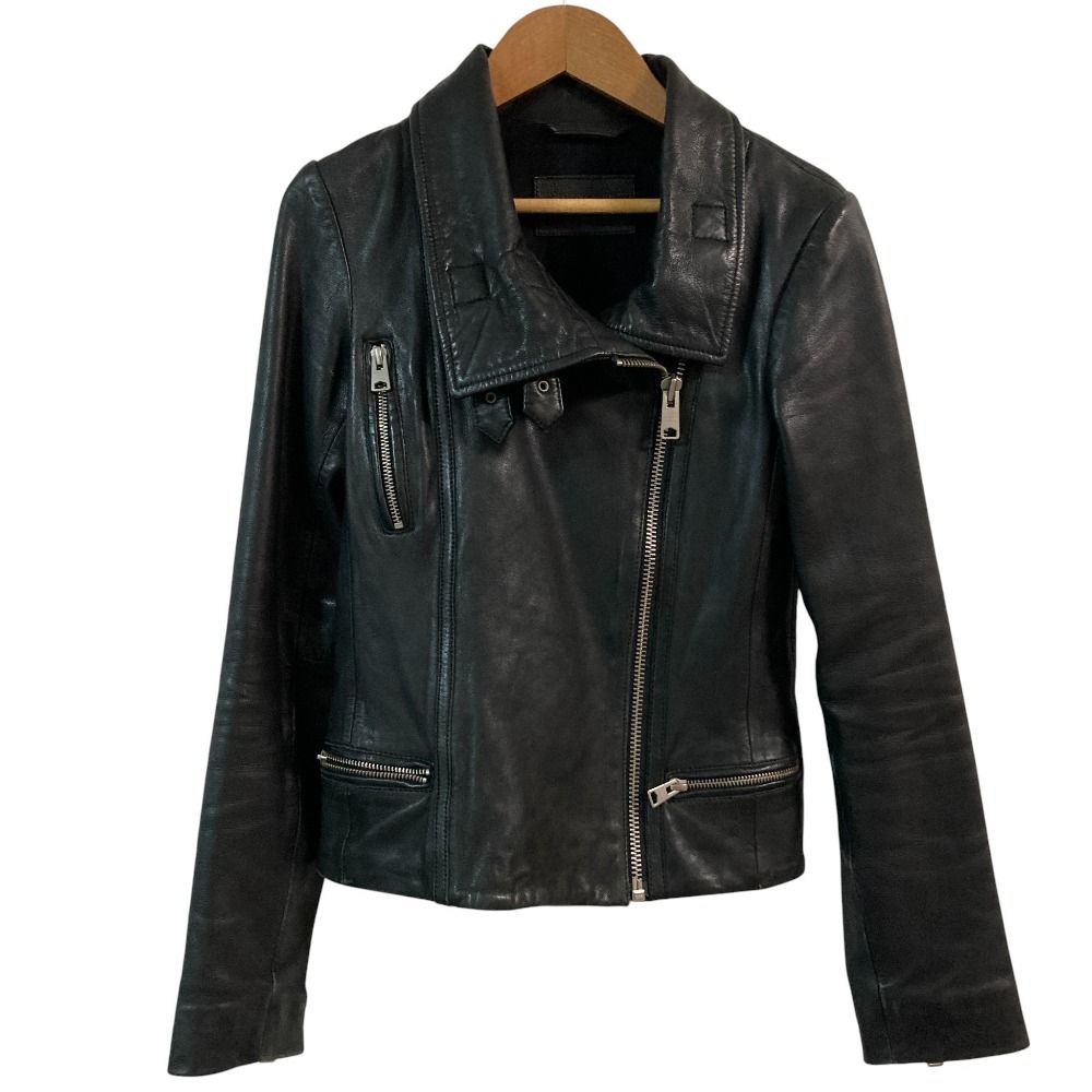 良品 ALLSAINTS オールセインツ ラムレザー ライダースジャケット