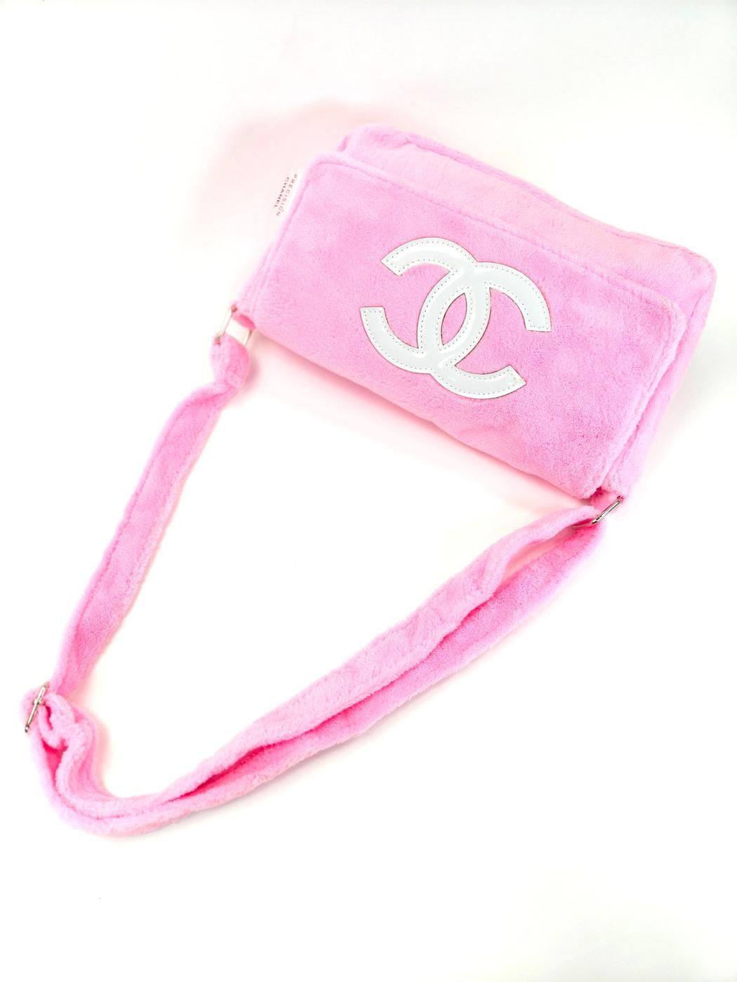 め*ん様 CHANEL ピンク ショルダーバッグ パイル生地　ノベルティ CHANEL ノベルティ パイル生地 ショルダーバッグ ピンク