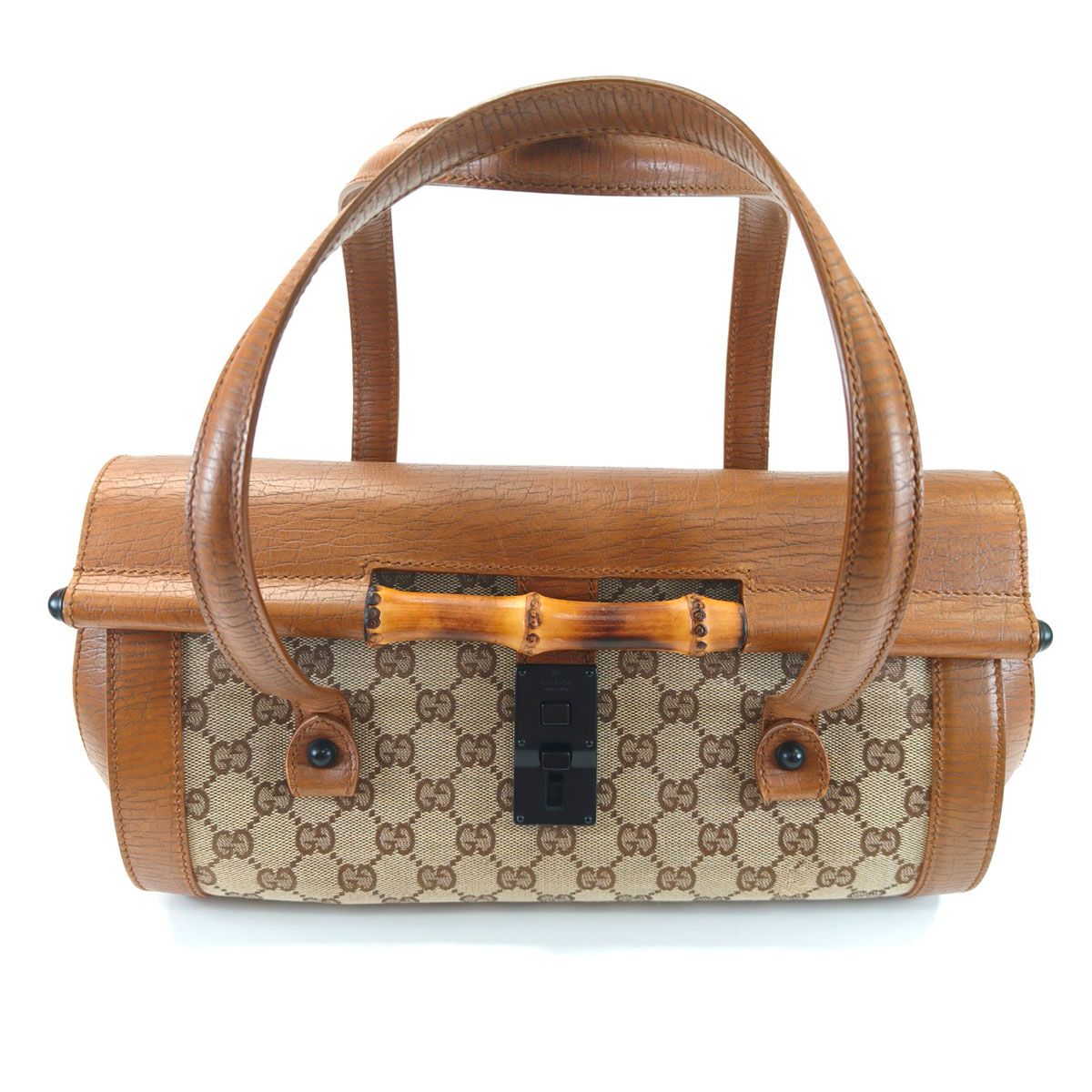 GUCCI グッチ バンブー ワンショルダー トートバッグ ブラウン 管理 