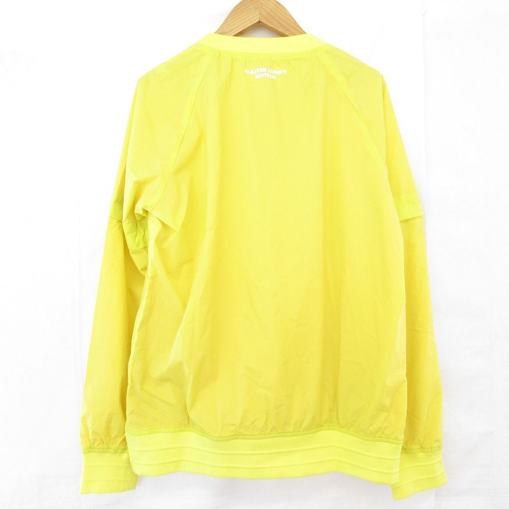 MASTER BUNNY EDITION 蓄熱スニード プルオーバー イエロー2 美品 MASTER BUNNY EDITION マスターバニーエディション ナイロン 2WAY